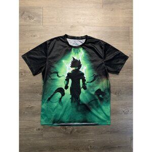 Dragon Ball Z Goku Vegeta Super Saiyan Crewneck Shirt Size L Polyester Y2K